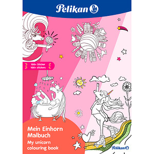 Pelikan Einhorn mit Sticker Malbuch
