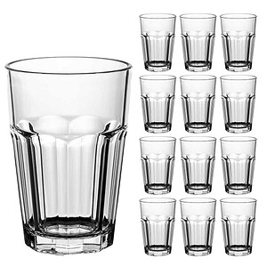 GRAMONTY Longdrinkgläser Premium Retro 370,0 ml, 12 St.