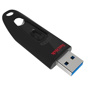 SanDisk USB-Stick Ultra 3.0 schwarz 256 GB