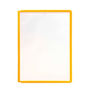 4005546521435 - DURABLE Klarsichttafel mit Profilrahmen für DIN A4 VE 10 Stk gelb ab 3 VE