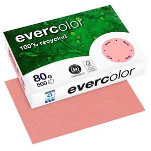 Clairefontaine Recyclingpapier Evercolor rosa DIN A4 80 g/qm 500 Blatt