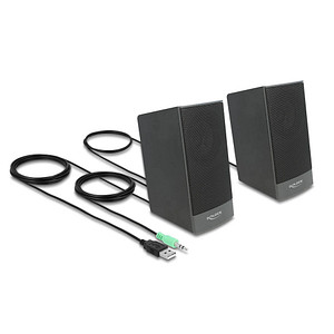 DeLOCK 27001 Stereo 2.0 Lautsprecher schwarz