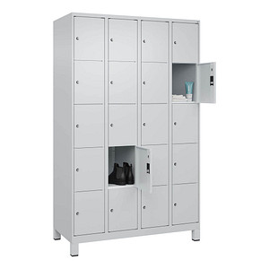 4066681682344 - Schließfachschrank Classic Plus lichtgrau 080010-405 S10009 20 Schließfächer 1200 x 500 x 1950 cm 4066681682344 C+P-Möbel
