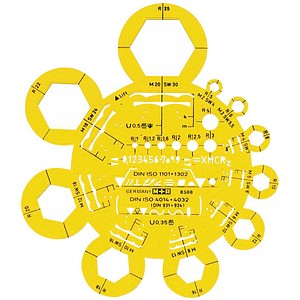 4004627728015 - Abrundungsschablone gelb