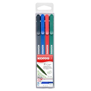 Kores® K- Fineliner farbsortiert 0,4 mm, 4 St.