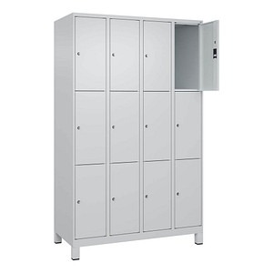 4066681682047 - Schließfachschrank Classic Plus lichtgrau 080010-403 S10009 12 Schließfächer 1200 x 500 x 1950 cm 4066681682047 C+P-Möbel 4066681682047 - Schließfachschrank Classic Plus lichtgrau 080010-403 S10009 12 Schließfächer 1200 x 500 x 1950 cm 4066681682047 C+P-Möbel