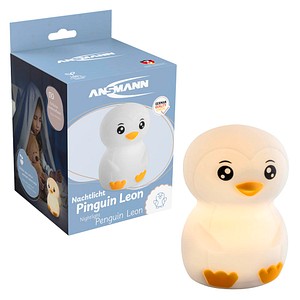 4013674209972 - Nachtlicht Kinder Silikon aufladbar dimmbar 7 Farben Pinguin - Ansmann 4013674209972 - Nachtlicht Kinder Silikon aufladbar dimmbar 7 Farben Pinguin - Ansmann