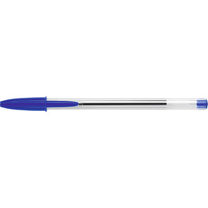 90 + 10 GRATIS: BIC Kugelschreiber Cristal® Medium transparent Schreibfarbe blau, 90 St. + GRATIS 10 St.
