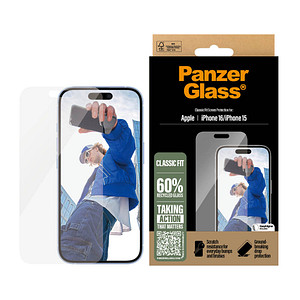 PanzerGlass™ Classic Fit Display-Schutzglas für Apple iPhone 16