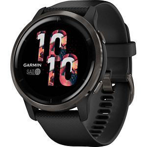 0753759271824 - Smartwatch GARMIN Venu 2 Smartwatches schwarz Fitness-Tracker 25 vorinstallierten Sport-Apps