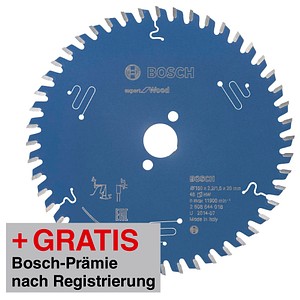3165140795845 - AKTION BOSCH EXPERT for Wood Kreissägeblatt 1600 mm 48 Zähne mit Prämie nach Registrierung 3165140795845 - AKTION BOSCH EXPERT for Wood Kreissägeblatt 1600 mm 48 Zähne mit Prämie nach Registrierung