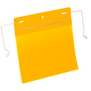 50 DURABLE Drahtbügeltaschen gelb 22,3 x 21,8 cm