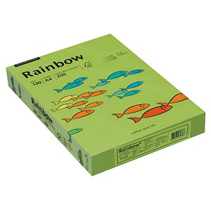 Rainbow Kopierpapier COLOURED PAPER leuchtend grün DIN A4 120 g/qm 250 Blatt Rainbow Kopierpapier COLOURED PAPER leuchtend grün DIN A4 120 g/qm 250 Blatt