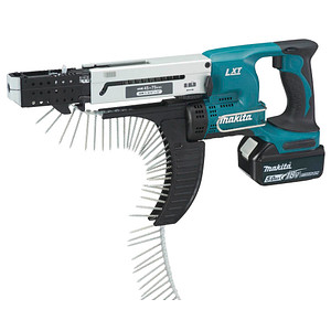 makita DFR750RTE Akku-Magazinschrauber-Set 18,0 V, mit 2 Akkus