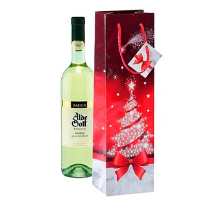 4004360858475 - Geschenktasche GT024 Sparkling Tree Weihnachten Sparkling Tree mit Glanzlackierung und Geschenkanhänger Weihnachtsmotiv 10c 5 Stück