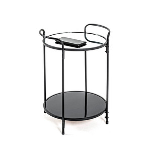4001070225566 - Beistelltisch Glas schwarz 370 x 370 x 500 cm 4001070225566 HAKU Möbel 4001070225566 - Beistelltisch Glas schwarz 370 x 370 x 500 cm 4001070225566 HAKU Möbel