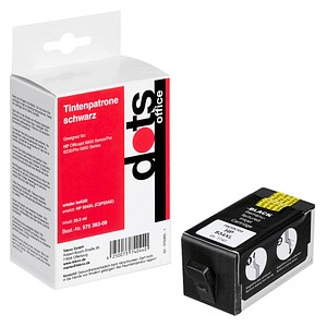 dots  schwarz Druckerpatrone kompatibel zu HP 934XL (C2P23AE)