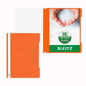 4002432308569 - Schnellhefter 4191 4191-00-45 A4 orange Polyvinylchlorid (PVC) 250g Vorderdeckel transparent 4002432308569 Leitz