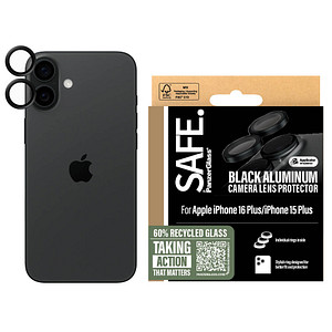 5715685003042 - SAFE by PanzerGlass® Camera Kameraschutz Schwarz für iPhone 16 & 16 Plus