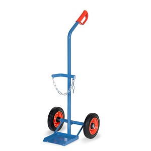 4017976010632 - Stahlflaschenkarre für Flascheninhalt 1 x 20-50 l Vollgummi-Bereifung Tragfähigkeit 100 kg