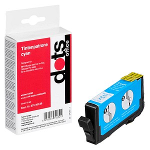 dots  cyan Druckerpatrone kompatibel zu HP 903XL (T6M03AE)