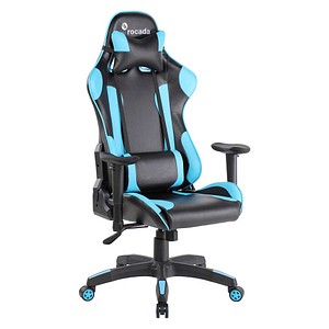 8427951914316 - Bürostuhl Gaming Wippmechanik mit Gegengewichteinstellung schwarz blau 8427951914316 - Bürostuhl Gaming Wippmechanik mit Gegengewichteinstellung schwarz blau