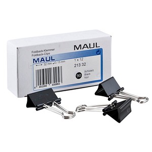 4002390030953 - Foldbackklammern 213 32 90 32mm Metall schwarz 4002390030953 2133290 12 Stück