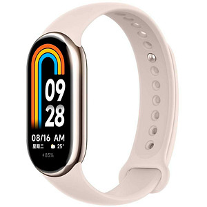 Xiaomi Smart Band 8 41,2 mm Kunststoff (GPS) Sportarmband Einheitsgröße Fitnesstracker champagne gold