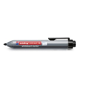 edding retract 12 Whiteboard-Marker schwarz 1,5 - 3,0 mm, 1 St.