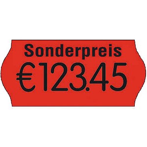 5706230113033 - Preisetiketten 70-030-S-035 26x12mm leuchtrot permanent 54000 Etiketten 5706230113033 36 Rolle 5706230113033 - Preisetiketten 70-030-S-035 26x12mm leuchtrot permanent 54000 Etiketten 5706230113033 36 Rolle