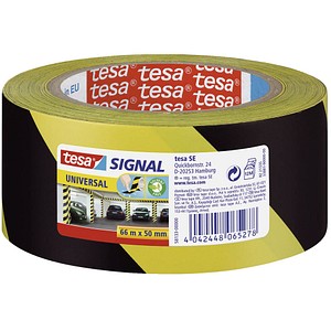tesa Warnklebeband Signal UNIVERSAL schwarz/gelb 50,0 mm x 66,0 m 1 Rolle tesa Warnklebeband Signal UNIVERSAL schwarz/gelb 50,0 mm x 66,0 m 1 Rolle