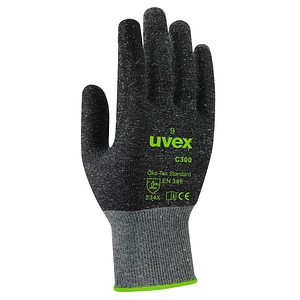 uvex unisex Schnittschutzhandschuhe C300 dry anthrazit Größe 9 1 Paar