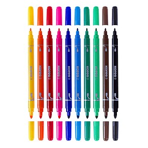 9023800290212 - Fasermaler Korellos 2 in 1 spitz breit VE=10 Stück