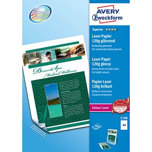 Avery Zweckform Fotopapier 1198 Din Glanzend 1 G Qm 0 Blatt Gunstig Online Kaufen Office Discount