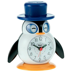 4007218265142 - Wecker Pinguin weiß Kunststoff 4007218265142 Mebus