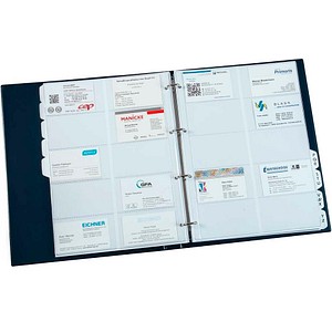 4052301013544 - Visitenkarten-Ringbuch Blue für 400 Visitenkarten 4 Ring-Mechanik DIN A4