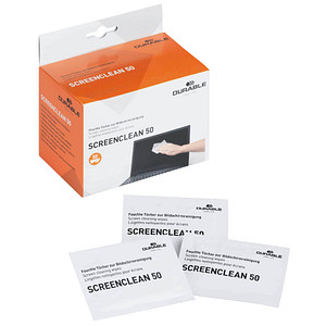 4005546503424 - DURABLE 578702 - Reinigungstücher einzeln verpackt für Bildschirme 50 Stück 4005546503424 - DURABLE 578702 - Reinigungstücher einzeln verpackt für Bildschirme 50 Stück