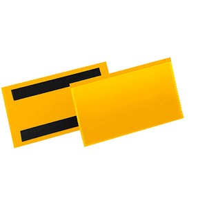 50 DURABLE Magnettaschen gelb 16,3 x 8,8 cm