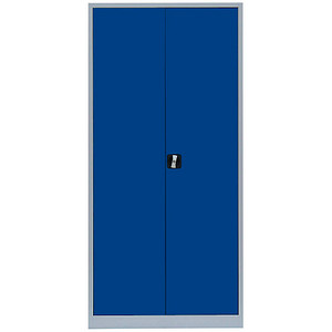 4061815522657 - Stahlschrank 530351 enzianblau lichtgrau 925 x 500 x 1950 cm aufgebaut  4061815522657 LÜLLMANN