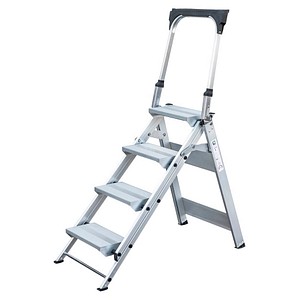 4031405531048 - MUNK Günzburger Steigtechnik Guenzburger Steigtechnik 53104 Aluminium Treppe klappbar Arbeitshöhe (max) 29 m Silber 115 kg 4031405531048 - MUNK Günzburger Steigtechnik Guenzburger Steigtechnik 53104 Aluminium Treppe klappbar Arbeitshöhe (max) 29 m Silber 115 kg