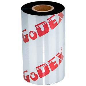 GoDEX GWX 245 schwarz Thermotransferbänder für Etikettendrucker, 15 Rollen