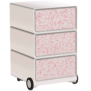 PAPERFLOW easyBox Garden Factory Rollcontainer weiß, bunt 61691 4 Auszüge 39,0 x 43,6 x 64,2 cm