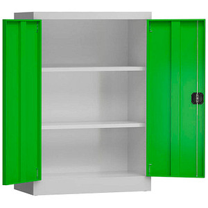 4061815503076 - Stahlschrank ClassiX X-530325 lichtgrau gelbgrün 920 x 420 x 1200 cm aufgebaut 4061815503076 LÜLLMANN 4061815503076 - Stahlschrank ClassiX X-530325 lichtgrau gelbgrün 920 x 420 x 1200 cm aufgebaut 4061815503076 LÜLLMANN