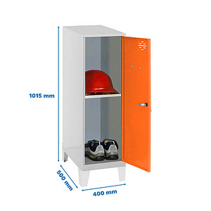 8425437122040 - Spind SIMONLOCKER DISM grau orange 8425437122040 1 Schließfach 400 x 500 x 1015 cm 8425437122040 Simonrack