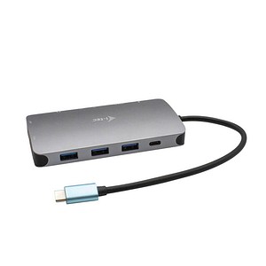 8595611703331 - I-TEC USB-C Metal Nano Dock 1xHDMI 1xVGA 1xSD Kartenleser 1xmicroSD Kartenleser 1xGLAN 1xAudio Mic 3xUSB 31 1xUSB-C Data 1xUSB-C PD (C31NANODOCKVGAPD)