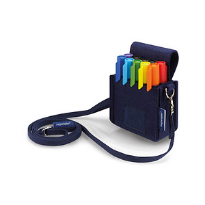 4013695064567 -  Moderationstasche 11124 Marker-Holster ecoAware dunkelblau 4013695064567 Magnetoplan Holtz
