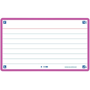 3020120152295 - Karteikarten 400133878 FLASH 20 weiß lila A7 liniert 250g  3020120152295 80 Stück