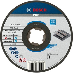 6949509236227 - Accessories Standard for Metal 2608619782 Trennscheibe gerade 125 mm 1 St Metall - Bosch 6949509236227 - Accessories Standard for Metal 2608619782 Trennscheibe gerade 125 mm 1 St Metall - Bosch