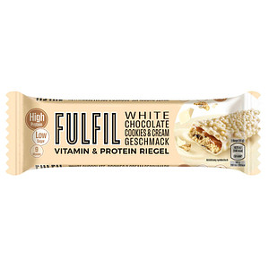5391532124254 - FULFIL White Chocolate Cookies & Cream Proteinriegel 550 g 5391532124254 Head 55 Gramm 5391532124254 - FULFIL White Chocolate Cookies & Cream Proteinriegel 550 g 5391532124254 Head 55 Gramm