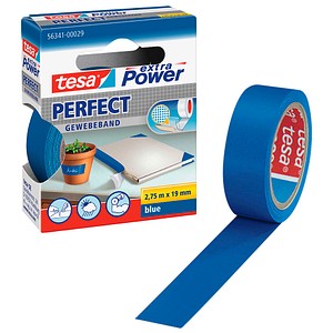 tesa extra Power® Perfect Gewebeband blau 19,0 mm x 2,75 m 1 Rolle